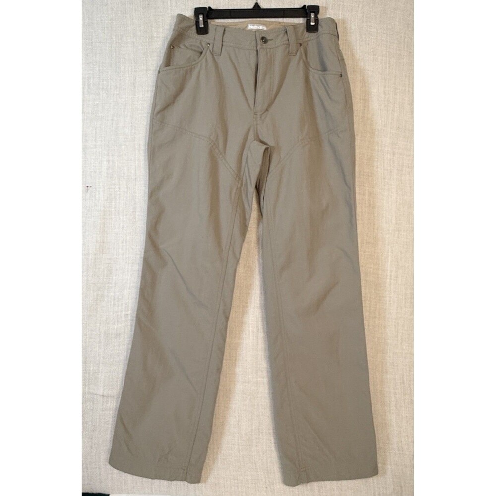 Marmot Pants Womens Size 32 Large High rise Beige Straight Leg Hiking Gorpcore